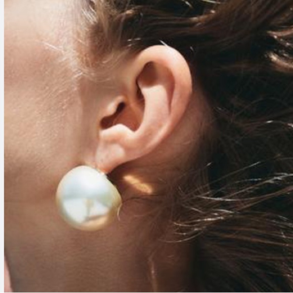 NWT. Zara Maxi Faux Pearl Earrings. - Picture 4 of 7